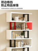 Floor-standing bookshelves, bookcases, storage cabinets, integrated household storage cabinets, wall-mounted display cabinets, desktop shelves, multi-layer storage thumbnail 4