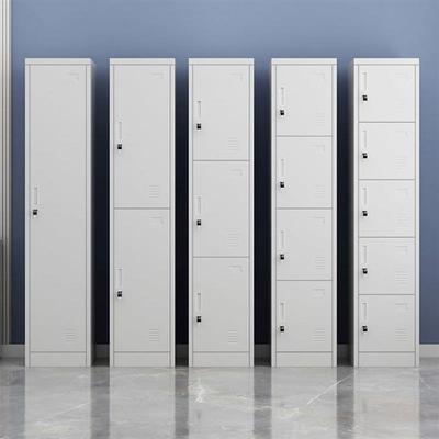 家用窄小夹缝衣柜多层收纳柜单门更衣柜钢制双人铁皮柜单门铁皮柜