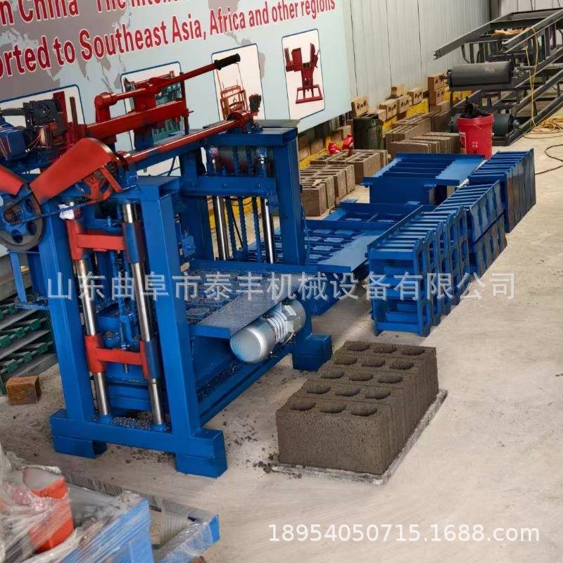 生产小方孔空心砌块砖机小型家用免烧砖机免烧黏土连锁乐高砖机