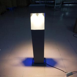 led草坪灯欧式现代铝制两侧发光20W方形市电住宅花圃庭院景观照明