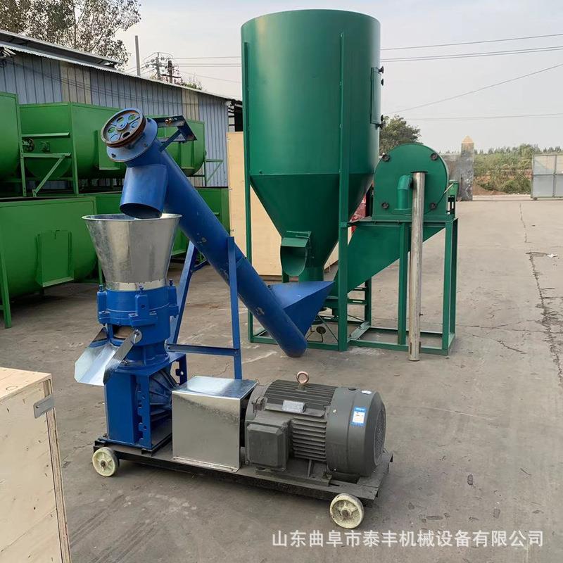 新款颗粒饲料机出料均匀不堵料家用鸡鸭猪饲料压粒机
