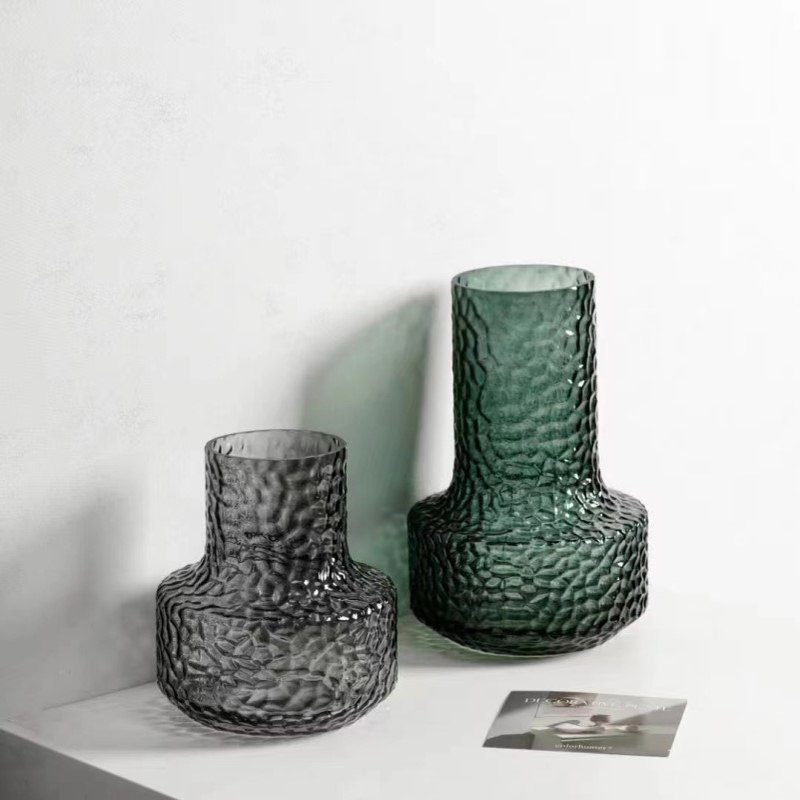 雪柳花瓶玻璃透明高款插花长枝雪柳专用干枝干支雪柳鲜枝插雪柳瓶