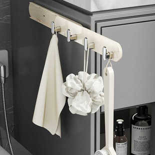 抽拉式缝隙挂钩批发电镀家用可伸缩免打孔无痕厨房冰箱侧滑轨粘钩