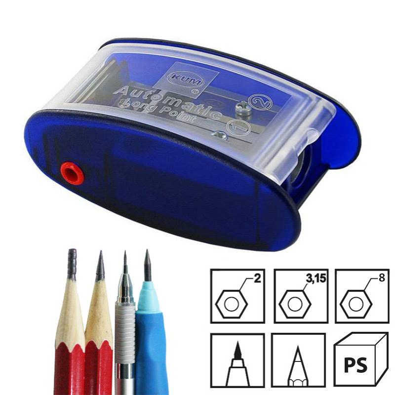 德国KUM素描转笔刀木铅笔削笔刀3.2mm自动铅笔铅笔刀多功能卷笔刀