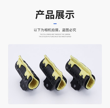 带隔热棉保温夹子美发数码烫陶瓷烫防热烫发工具艾文烫耐高温发夹