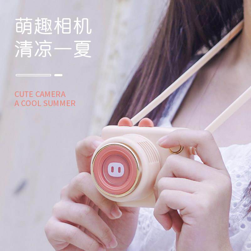 夏季新款卡通挂颈小风扇迷你usb充电旅游可携式风扇学生宿舍好物