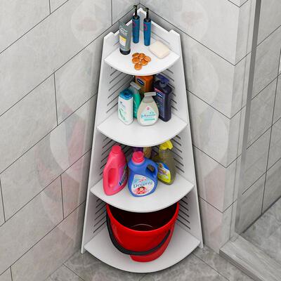 卫生间三角架置物架落地墙角厕所洗手间浴室防水墙角储物收纳架子