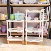 浴室储物架中型长方形卫生浴室落地式 多层储物架厨房免打孔储物架