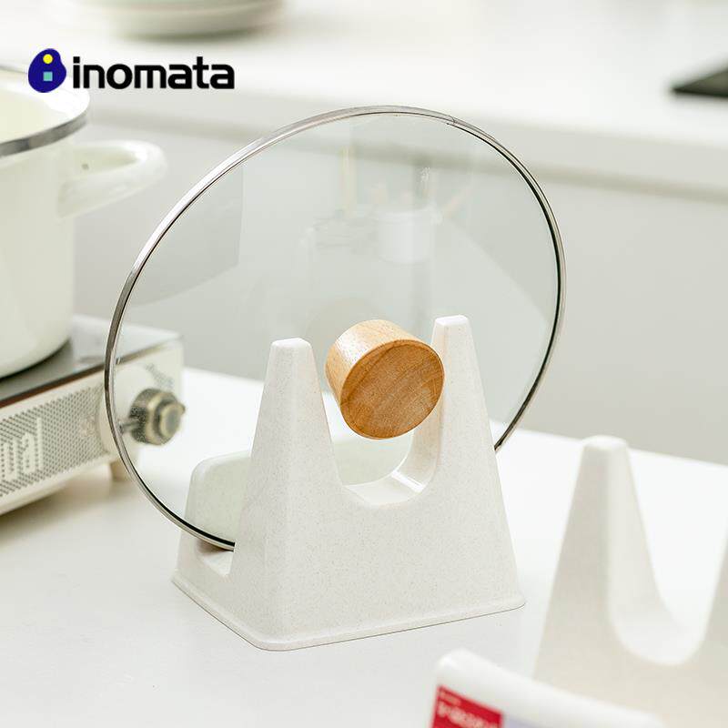 锅盖架日本进口inomata家用厨房多功能塑料菜板架砧板置物收纳架
