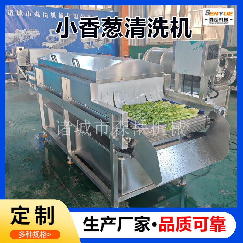 全自动洗葱机果蔬材清洗机压喷淋洗菜机洗姜机芹菜清洗机森岳