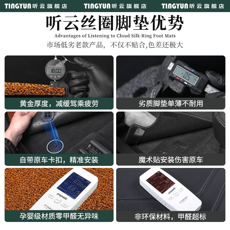 2024款蔚来乐道L60丝圈脚垫汽车装饰配件用品内饰改装件大全