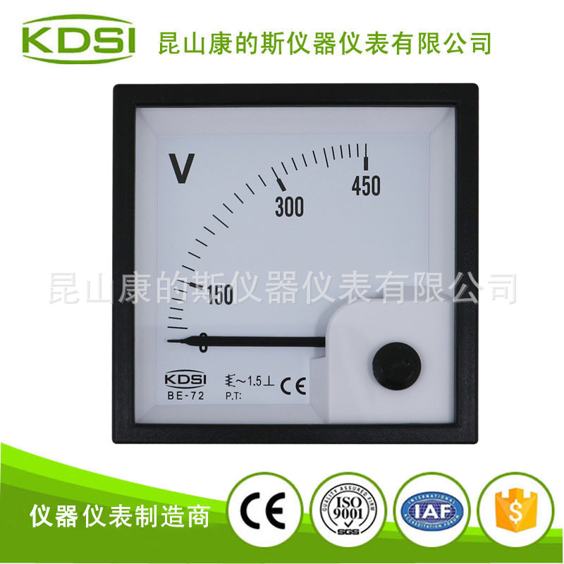 供应 kdsi低温-40℃防冻指针式电压表BE-72 AC450V 出口型电表