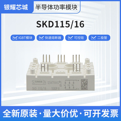 整流桥DDB6U84N16RR SKD145-16  SKD115-16 二极管IGBT功率模块