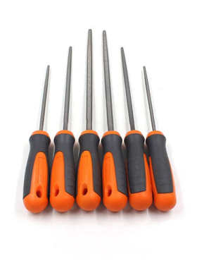 SHEFFIELD/钢盾钳中齿圆锉6多用处金属打磨修整元锉刀S099305