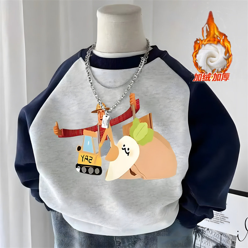 爆火约翰的农场男女童加绒卫衣