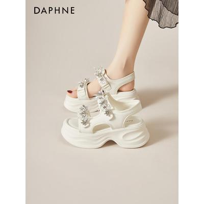 达芙妮厚底凉鞋女2025新款