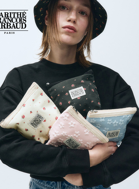 MARITHE经典LOGO印花收纳包 时尚精致法式碎花小包2025年秋冬韩系