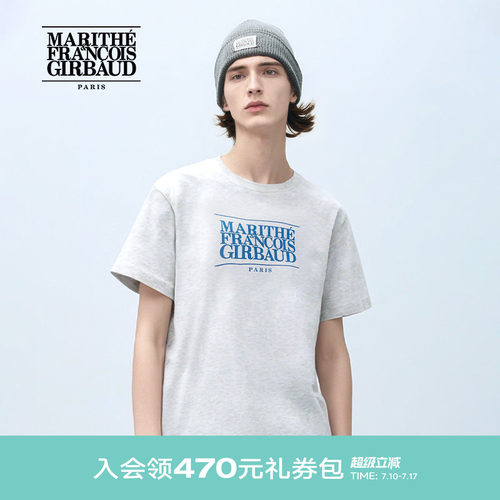 MARITHE潮流男女同款经典LOGOT恤