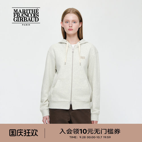 MARITHE后背经典LOGO连帽卫衣