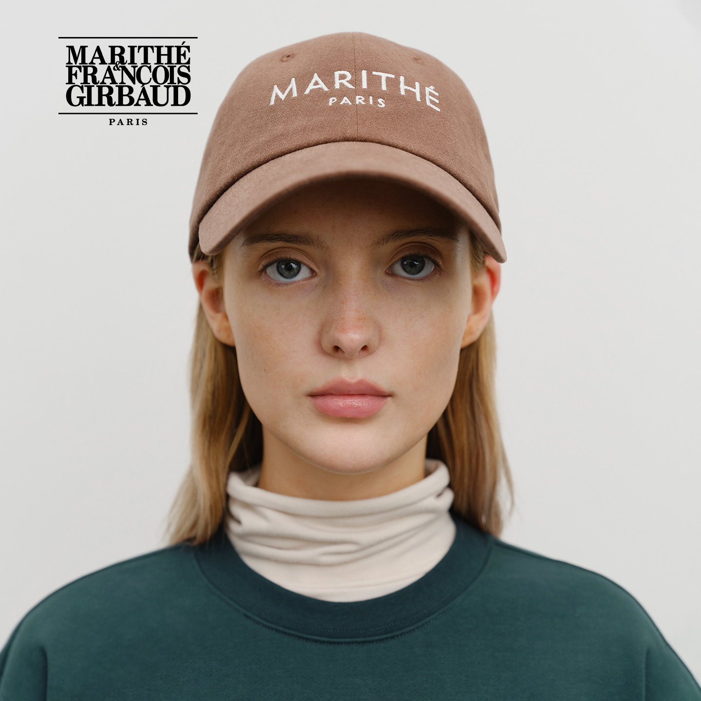 MARITHE常规LOGO磨毛鸭舌帽