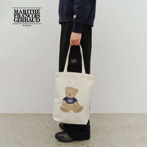 MARITHE男女同款涂鸦熊环保袋