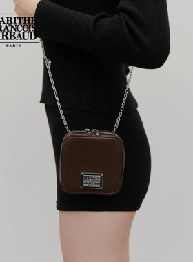 MARITHE经典LOGO链条零钱包情侣精致时尚迷你钱包顺滑拉链2025秋