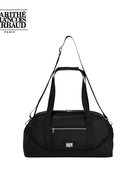 MARITHE大容量健身包 男女情侣经典LOGO皮标单肩包旅行包2025秋新