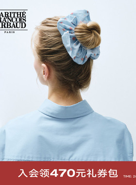 MARITHE LOGO花朵发圈 潮流女款田园碎花 扎马尾头饰发绳皮套韩系