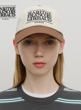 【车银优同款】MARITHE棒球帽 经典LOGO情侣拼色鸭舌帽子25年秋