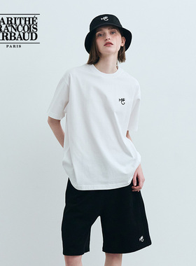 MARITHE MFG LOGO短袖T恤 圆领男女同款情侣舒适上衣2025年夏韩系