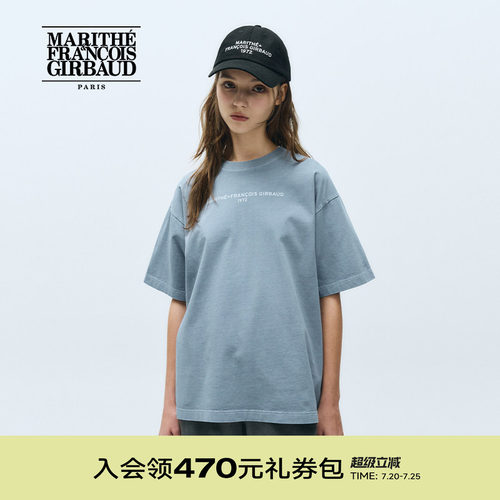 MARITHE字母LOGO短袖T恤