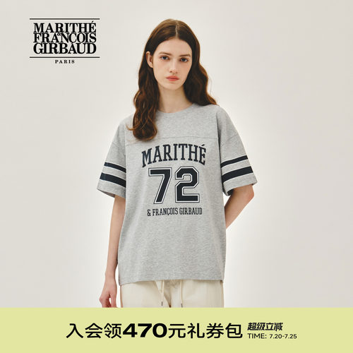 MARITHEAEROCOOL足球阔版T恤
