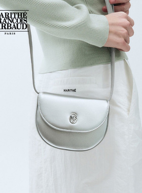MARITHE半月迷你斜挎包 潮流时尚轻盈经典LOGO月牙包2025年夏韩系