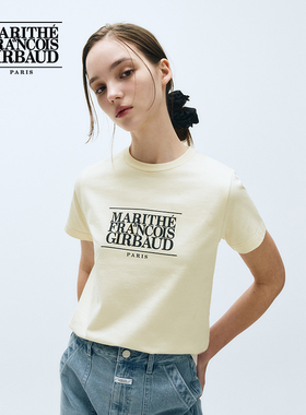 【高允真同款】MARITHE短袖T恤女士经典LOGO25年秋可露丽韩系