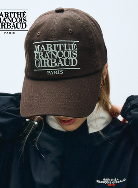 【车银优同款】MARITHE帽子经典LOGO情侣宽帽檐棒球帽2025秋冬