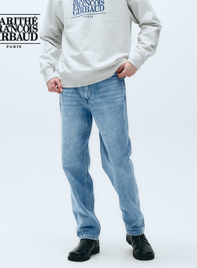 MARITHE直筒牛仔长裤 潮流男纯棉舒适休闲宽松修身裤子2025春秋款