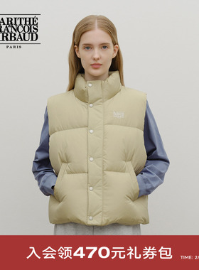 【车银优同款】MARITHE经典LOGO羽绒马甲 男女同款上衣2025年秋冬