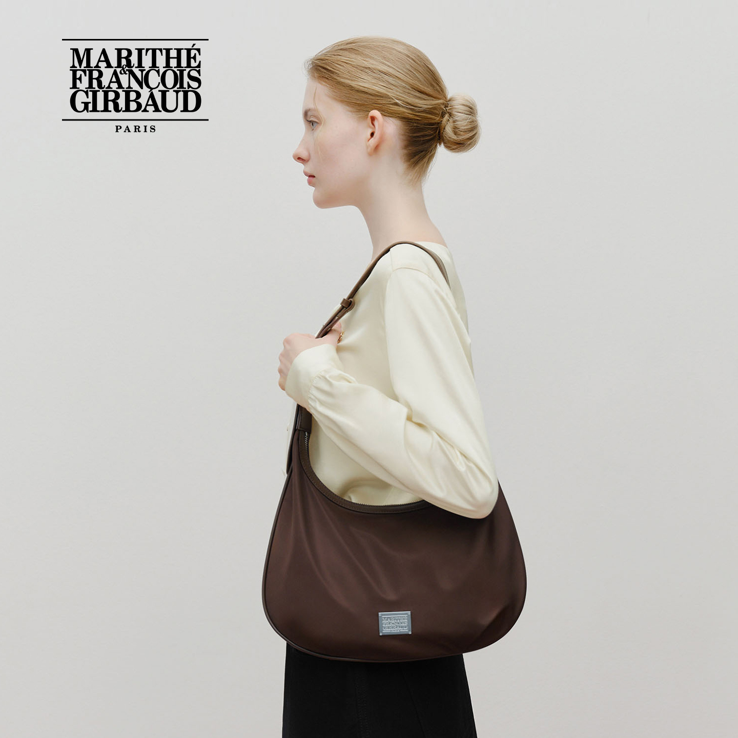 MARITHE经典LOGO弧形腋下包