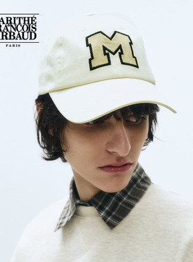 【车银优同款】MARITHE鸭舌帽 男女同款情侣宽帽檐M标字母棒球帽