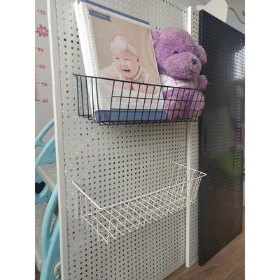 洞洞板货架上墙家用厨收纳挂篮机配架件饰品房展手示篮子笔筒