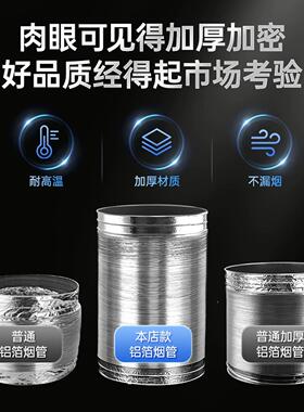 抽HVZ油烟机排管油道排气管吸烟机排风管烟厨排烟道房管软管子排