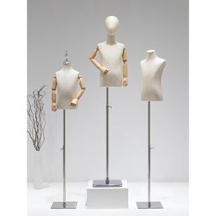 儿童模特女展道具半身人台服装店男小童模全身童装模特人偶店示架