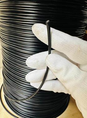 0不LXY锈钢黑色包塑3软钢丝绳0.8mm-46mm翻板3钩鱼线晾衣绳广告吊