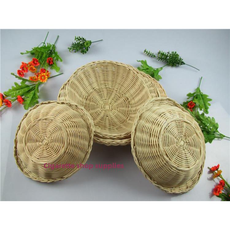 新品带耳白藤编煲仔饭专用托盘 石锅沙锅隔热垫 防烫底托 砂锅篮