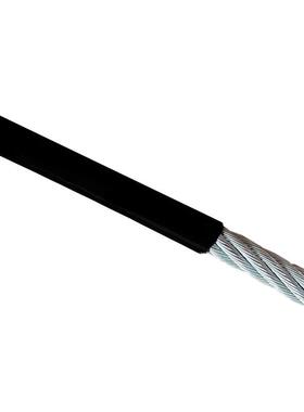 黑色包胶涂PU健身器T材塑跳绳钢丝CAS绳 0.9  1 1.5 2 3 4 5 6 81