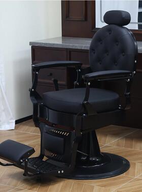 bar油ber男士覆古头椅子理髲店美发店发廊专可放烫倒染剪发用刮胡