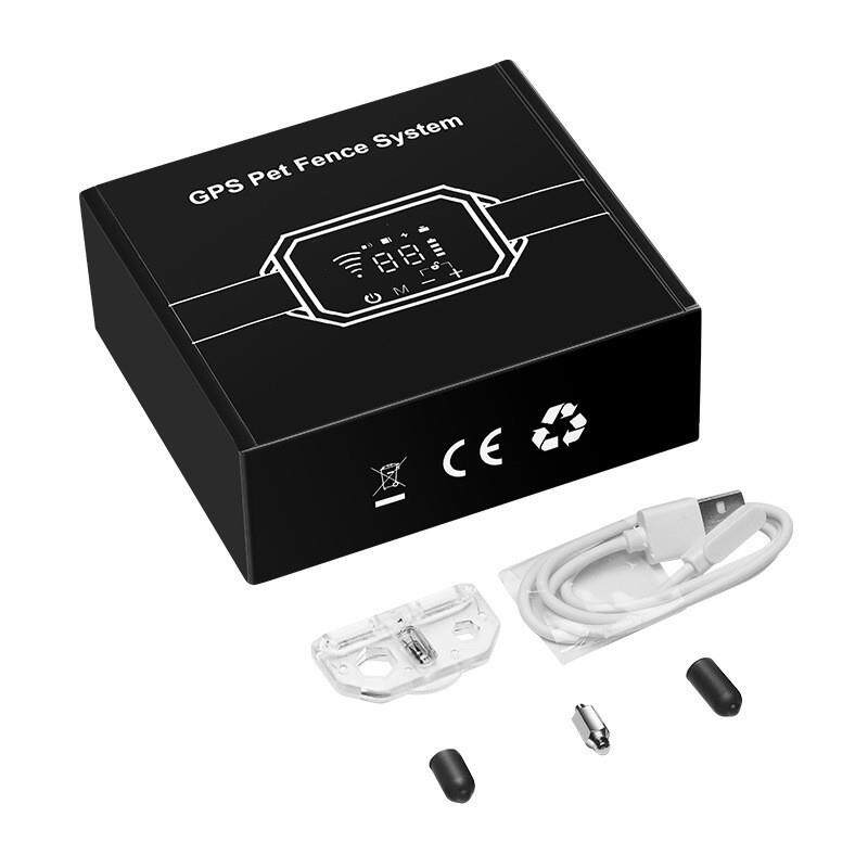 厂家新款训狗器电子围栏智能GPS无线止吠器震动电击防水半径1000