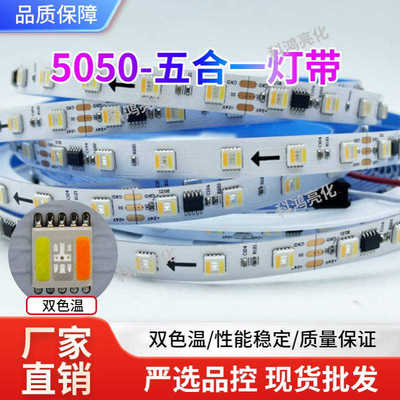 FW1906 RGBCW五合一幻彩灯带 24V低压灯带LED灯带5050全彩灯条