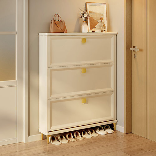 超薄鞋柜家用门口入户玄关柜一体靠墙室内翻斗式鞋架新款2024爆款