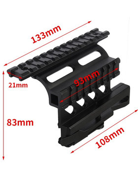 AK快拆侧面轨斜支架 AK74 SAIGA斜支架 45度侧导轨AK快拆斜支架